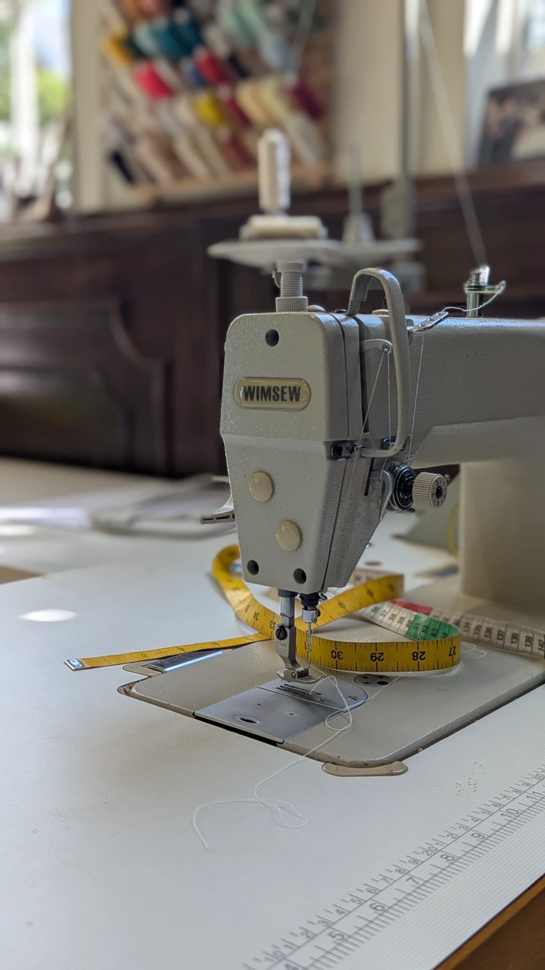 Bridal atelier and workshop where handmade wedding dresses are created